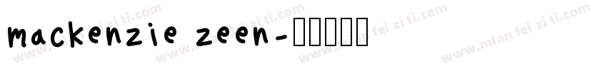 mackenzie zeen字体转换